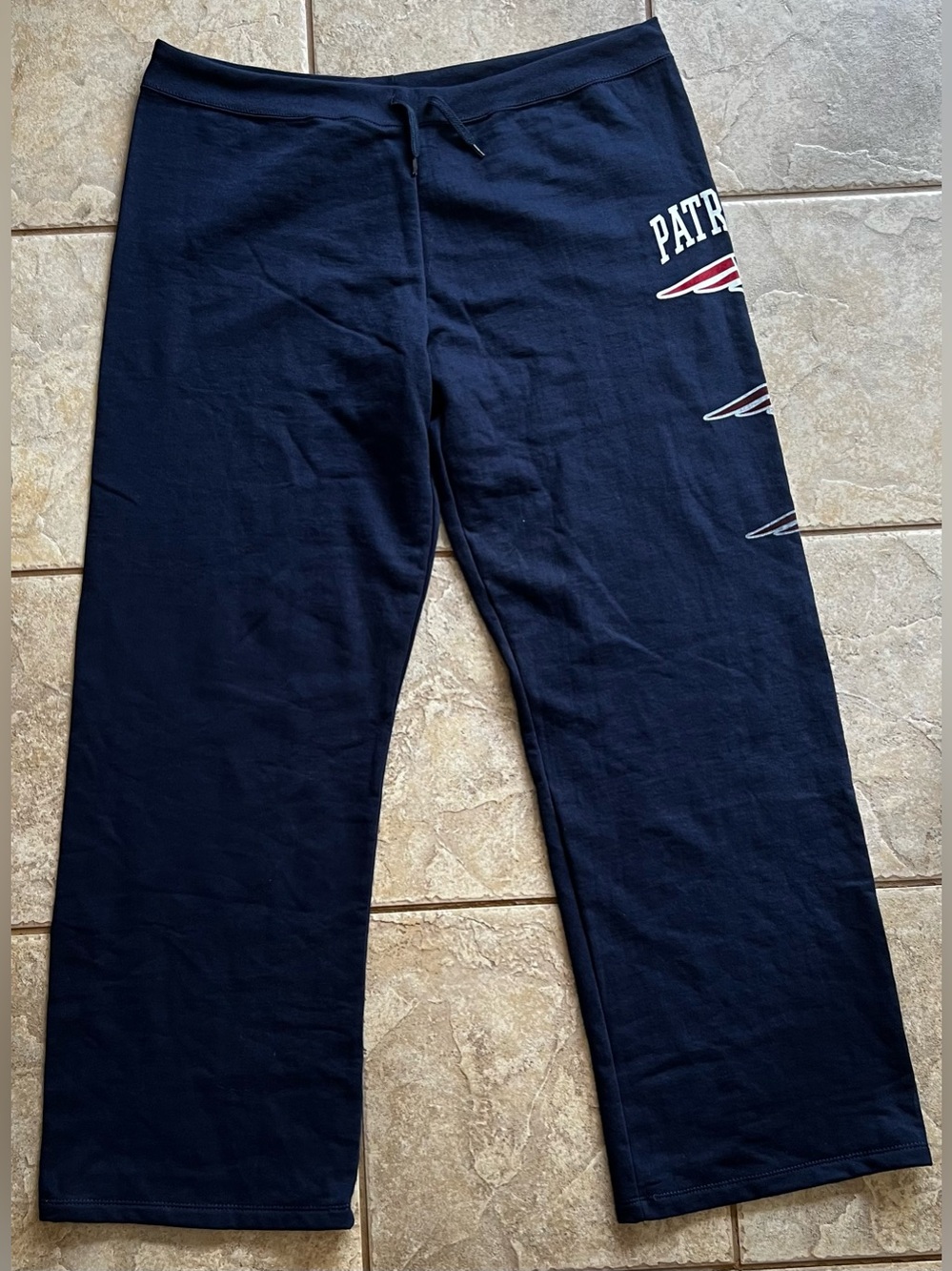 NFL Navy  Sweatpants with‎ Patriots Side Logo